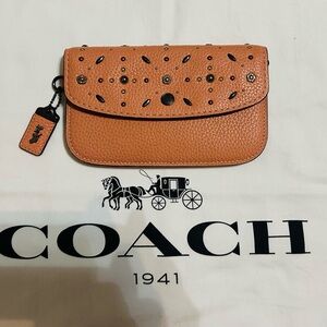 Coach 1941 Prairie Rivets Leather Clutch/Wristlet